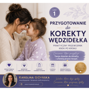Przygotowanie do korekty wędzidełka język