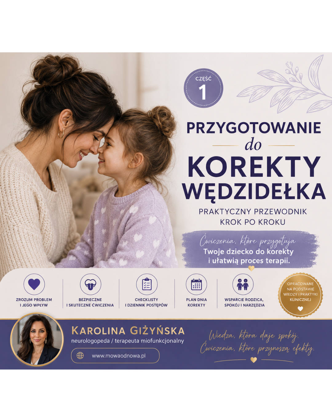 Przygotowanie do korekty wędzidełka język