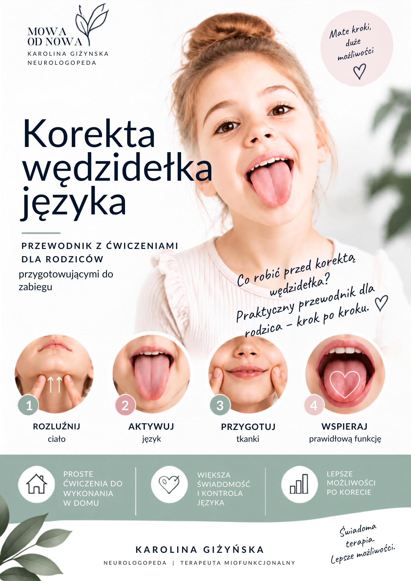 Jak ćwiczyć przed korektą wędzidełka języka?